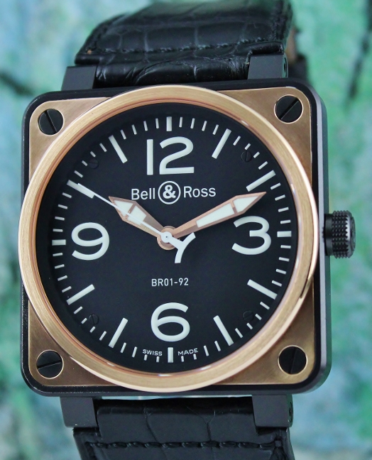(image for) Bell & Ross Aviation Heritage Rose Gold & Carbon 46mm / BR01-92